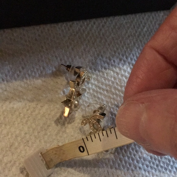 Authentic Chanel Goldtone Earrings - Picture 3 of 7